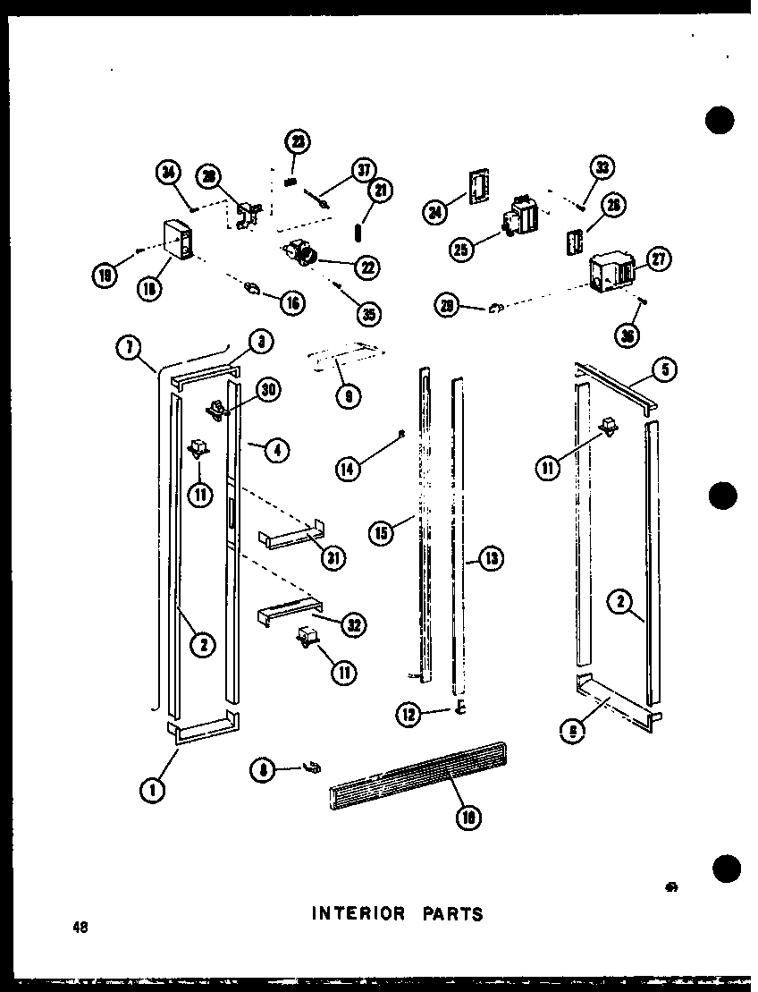 Interior parts (sri19c-g/p73900-5wg) (sri19c-a/p73900-5wa) (sri19c-c/p73900-5wc) (sri19c-l/p73900-5wl) (sri19c/p73900-5w) (sdi22c-c/p73900-6wc) (sdi22c/p73900-6w) (sdi22c-a/p73900-6wa) (sdi22c-l/p73900-6wl) (sdi22c-g/p73900-6wg) (sdi25c-c/p73900-7wc) (sdi