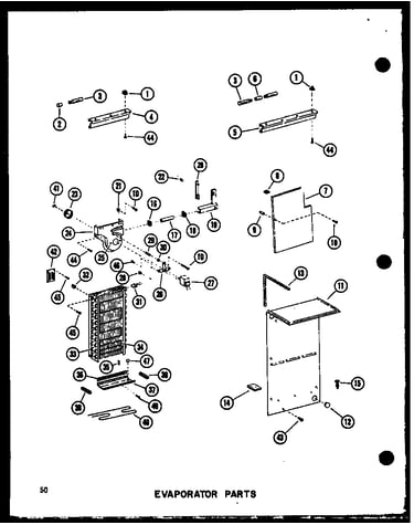 Evaporator parts (sri19c-g/p73900-5wg) (sri19c-a/p73900-5wa) (sri19c-c/p73900-5wc) (sri19c-l/p73900-5wl) (sri19c/p73900-5w) (sdi22c-c/p73900-6wc) (sdi22c/p73900-6w) (sdi22c-a/p73900-6wa) (sdi22c-l/p73900-6wl) (sdi22c-g/p73900-6wg) (sdi25c-c/p73900-7wc) (s