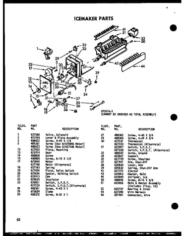 Ice maker parts (csdi25c-c/p73320-52wc) (csdi25c-a/p73320-52wa) (csdi25c-g/p73320-52wg) (csdi25c/p73320-52w) (csdi25c-l/p73320-52wl) (csdi25c-c/p73900-8wc) (csdi25c-a/p73900-8wa) (csdi25c-g/p73900-8wg) (csdi25c/p73900-8w) (csdi25c-l/p73900-8wl)