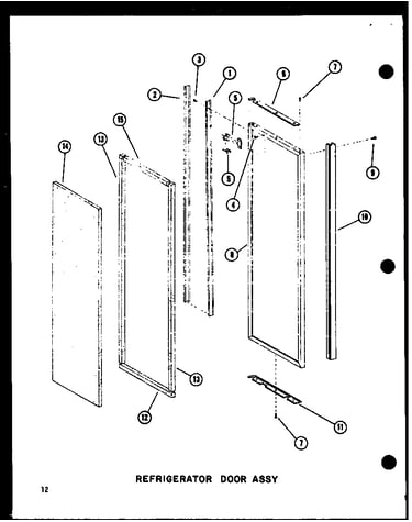 Refrigerator door assy