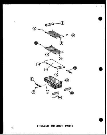Freezer interior parts