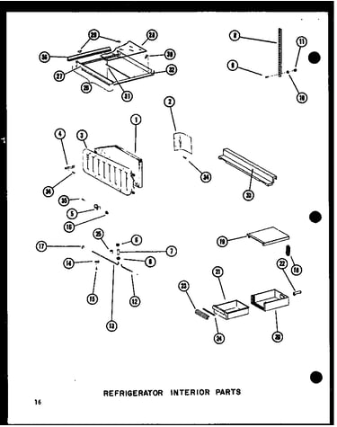Refrigerator interior parts
