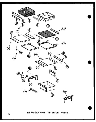Refrigerator interior parts