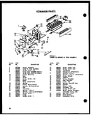 Icemaker parts (sri19d/p73900-15w) (sdi22d/p73900-16w) (sdi25d/p73900-17w)
