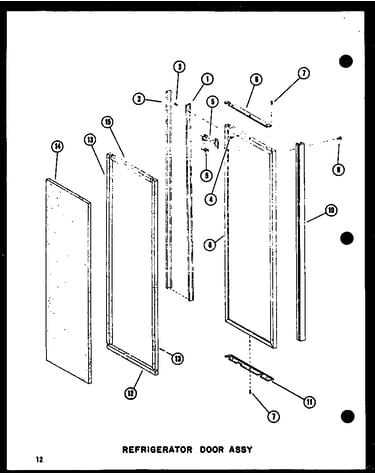Refrigerator door assy