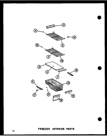 Freezer interior parts