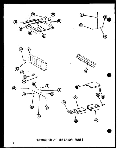 Refrigerator interior parts