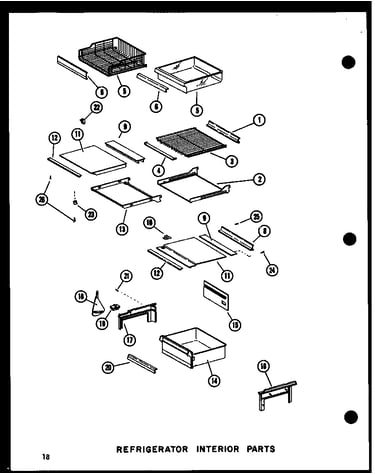 Refrigerator interior parts