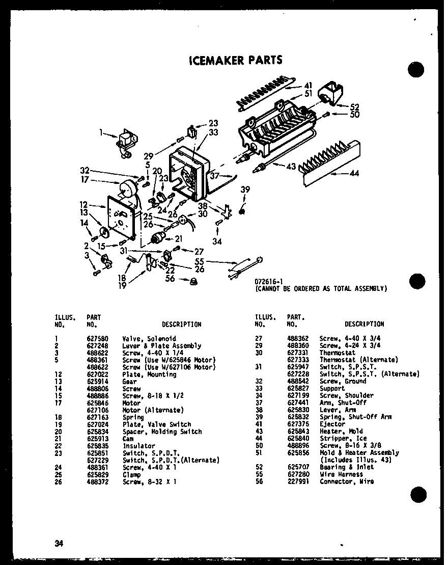 ICEMAKER PARTS (CSDI25E-C/P74100-8WC) (CSDI25E-A/P74100-8WA) (CSDI25E-G/P74100-8WG) (CSDI25E/P74100-8W) (CSDI25E-L/P74100-8WL)
