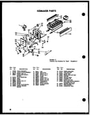 Icemaker parts (sdi525e-c/p74100-9wc) (sdi525e/p74100-9w) (sdi525e-a/p74100-9wa) (sdi525e-l/p74100-9wl) (sdi525e-g/p74100-9wg)