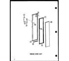 Amana SR25E-P74100-4W freezer door assy diagram