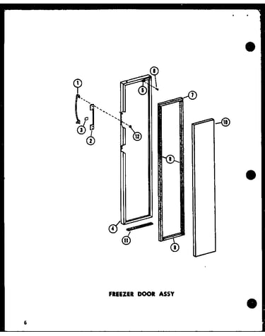 Freezer door assy