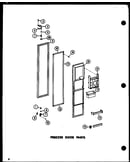 Freezer door parts