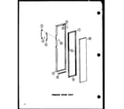 Amana SR25E-L-P74870-4WL freezer door assy diagram