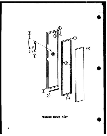 Freezer door assy