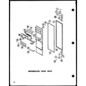 Amana SRI-22E-L-P74870-11WL refrigerator door parts diagram