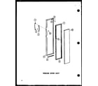 Amana SR25E-C-P74870-15WC freezer door assy diagram