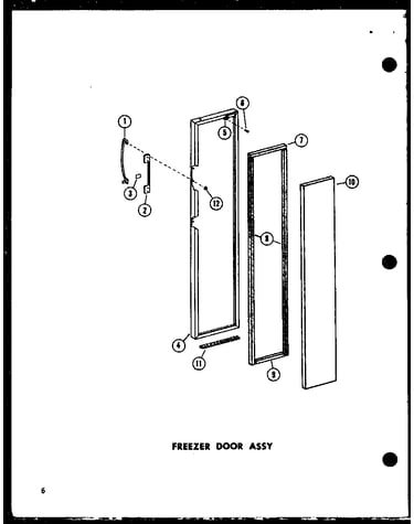 Freezer door assy