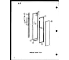 Amana SR25E-1-C-P74870-24WC freezer door assy diagram