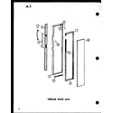 Amana SR19E-1-C-P74870-22WC freezer door assy diagram