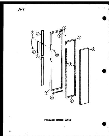 Freezer door assy