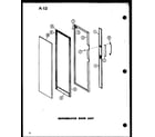 Amana SR522E-1-A-P74870-25WA refrigerator door assy diagram