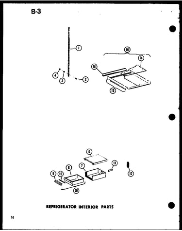 Refrigerator interior parts
