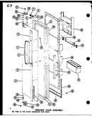 Freezer door assembly