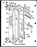 Freezer door assembly (sl22f-c/p75400-13wc) (sl22f/p75400-13w) (sl22f-a/p75400-13wa) (sl22f-l/p75400-13wl) (sl22f-g/p75400-13wg) (sli22f-l/p75400-12wl) (sli22f-c/p75400-12wc) (sli22f-g/p75400-12wg) (sli22f/p75400-12w) (sli22f-a/p75400-12wa) (sli22f-c/p754