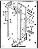 Refrigerator door assembly (sl22f-c/p75400-13wc) (sl22f/p75400-13w) (sl22f-a/p75400-13wa) (sl22f-l/p75400-13wl) (sl22f-g/p75400-13wg) (sli22f-l/p75400-12wl) (sli22f-c/p75400-12wc) (sli22f-g/p75400-12wg) (sli22f/p75400-12w) (sli22f-a/p75400-12wa) (sli22f-c