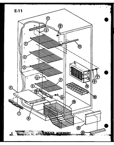Freezer accessory (sl22f-c/p75400-13wc) (sl22f/p75400-13w) (sl22f-a/p75400-13wa) (sl22f-l/p75400-13wl) (sl22f-g/p75400-13wg) (sli22f-l/p75400-12wl) (sli22f-c/p75400-12wc) (sli22f-g/p75400-12wg) (sli22f/p75400-12w) (sli22f-a/p75400-12wa) (sli22f-c/p75400-1