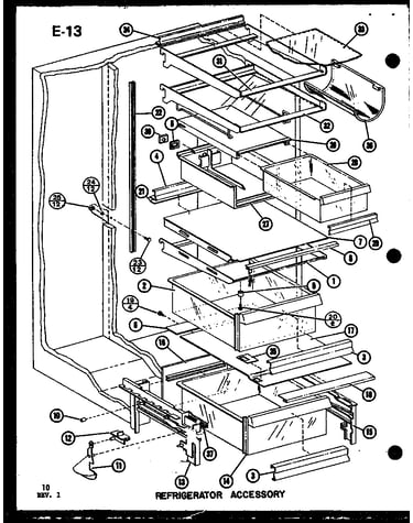 Refrigerator accessory (sl22f-c/p75400-13wc) (sl22f/p75400-13w) (sl22f-a/p75400-13wa) (sl22f-l/p75400-13wl) (sl22f-g/p75400-13wg) (sli22f-l/p75400-12wl) (sli22f-c/p75400-12wc) (sli22f-g/p75400-12wg) (sli22f/p75400-12w) (sli22f-a/p75400-12wa) (sli22f-c/p75