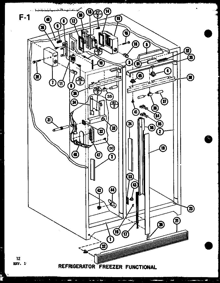 REFRIGERATOR FREEZER FUNCTIONAL (SL22F-C/P75400-13WC) (SL22F/P75400-13W) (SL22F-A/P75400-13WA) (SL22F-L/P75400-13WL) (SL22F-G/P75400-13WG) (SLI22F-L/P75400-12WL) (SLI22F-C/P75400-12WC) (SLI22F-G/P75400-12WG) (SLI22F/P75400-12W) (SLI22F-A/P75400-12WA) (SLI