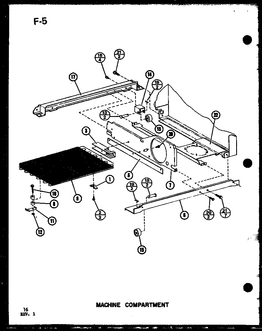 Machine compartment (sl22f-c/p75400-13wc) (sl22f/p75400-13w) (sl22f-a/p75400-13wa) (sl22f-l/p75400-13wl) (sl22f-g/p75400-13wg) (sli22f-l/p75400-12wl) (sli22f-c/p75400-12wc) (sli22f-g/p75400-12wg) (sli22f/p75400-12w) (sli22f-a/p75400-12wa) (sli22f-c/p75400