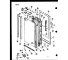 Amana SDI22F-1-G-P75400-7WG lower freezer door panel diagram