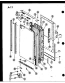 Lower freezer door panel
