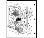Amana SLDI25F-C-P76421-1WC freezer shelves diagram