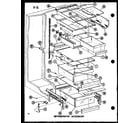 Amana SLDI25F-C-P76421-1WC refrigerator accessory diagram