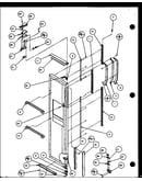 Freezer door hinge and trim parts