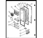 Amana SLMDT25H-P7836007W refrigerator door diagram