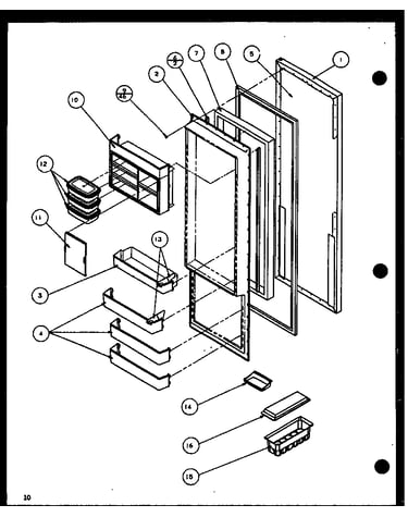 Refrigerator door
