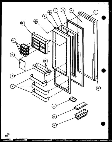 Refrigerator door