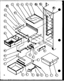 Refrigerator shelving and drawers