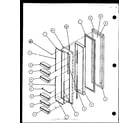 Amana SC22J-P7870120W freezer door (sc19j/p7804507w) diagram