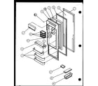 Amana SC22J-P1104030W refrigerator door (sc19j/p7804507w) diagram