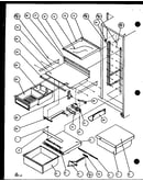Refrigerator shelving and drawers (sc19j/p7804507w)