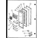 Amana IC4-P7808101W refrigerator door (sc22j/p7870120w) (sc22j/p1104030w) diagram