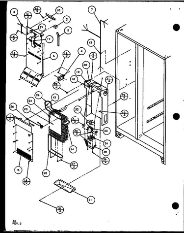 Evaporator and air handling (sc22j/p7870120w) (sc22j/p1104030w)