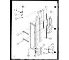 Amana SX25J-P1104025W freezer door hinge and trim parts (sx22j/p7870118w) (sx22j/p1104029w) (sx25j/p7870105w) (sx25j/p1104025w) diagram
