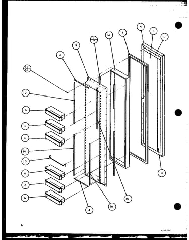 Freezer door (sx22j/p7870118w) (sx22j/p1104029w) (sx25j/p7870105w) (sx25j/p1104025w)
